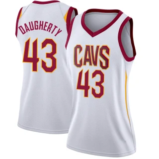 Women's Brad Daugherty Cleveland Cavaliers White Swingman Jersey - Association Edition