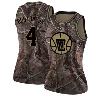 Women's Brandon Boston Jr. Los Angeles Clippers Camo Swingman Realtree Collection Jersey