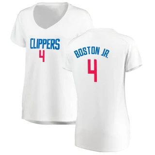 Women's Brandon Boston Jr. Los Angeles Clippers White Fast Break Jersey - Association Edition