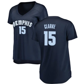 Women's Brandon Clarke Memphis Grizzlies Navy Fast Break Jersey - Icon Edition