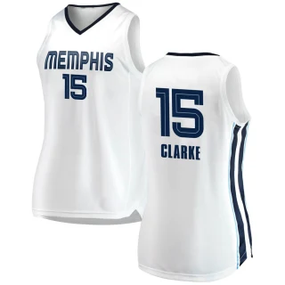 Women's Brandon Clarke Memphis Grizzlies White Swingman 2018/19 Jersey - Association Edition