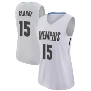 Women's Brandon Clarke Memphis Grizzlies White Swingman Jersey - City Edition