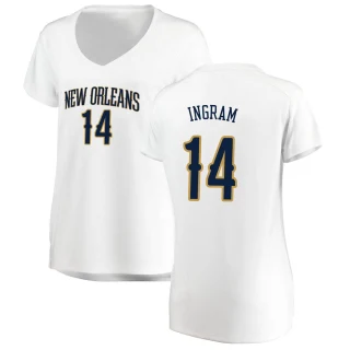 Women's Brandon Ingram New Orleans Pelicans White Fast Break Jersey - Association Edition