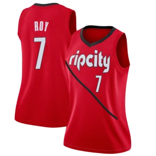 Women's Brandon Roy Portland Trail Blazers Red Swingman 2018/19 Jersey - Earned Edition