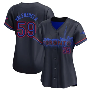 Women's Brandon Valenzuela Toronto Blue Jays Black Limited 2024 City Connect Jersey