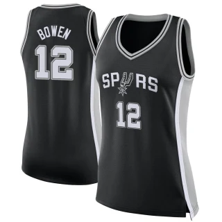 Women's Bruce Bowen San Antonio Spurs Black Swingman Jersey - Icon Edition