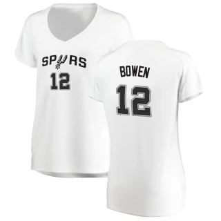 Women's Bruce Bowen San Antonio Spurs White Fast Break Jersey - Association Edition