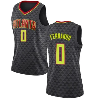 Women's Bruno Fernando Atlanta Hawks Black Swingman Jersey - Icon Edition