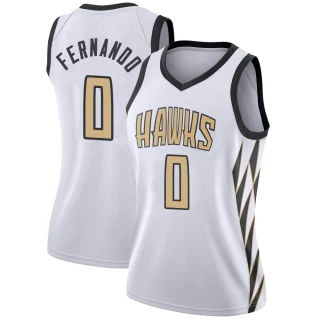Women's Bruno Fernando Atlanta Hawks White Swingman 2018/19 Jersey - City Edition