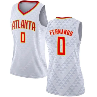 Women's Bruno Fernando Atlanta Hawks White Swingman Jersey - Association Edition