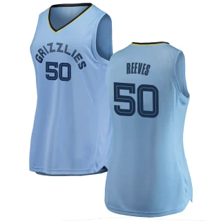 Women's Bryant Reeves Memphis Grizzlies Light Blue Swingman 2018/19 Jersey - Statement Edition