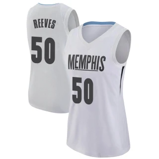 Women's Bryant Reeves Memphis Grizzlies White Swingman Jersey - City Edition