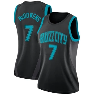 Women's Bryce McGowens Charlotte Hornets Black Swingman Jordan Brand 2018/19 Jersey - City Edition