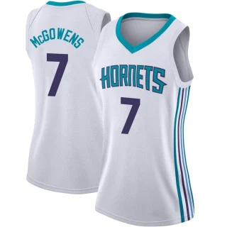 Women's Bryce McGowens Charlotte Hornets White Swingman Jordan Brand Jersey - Association Edition