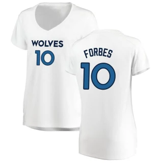 Women's Bryn Forbes Minnesota Timberwolves White Fast Break Jersey - Association Edition