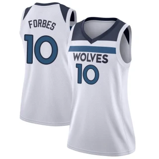Women's Bryn Forbes Minnesota Timberwolves White Swingman Jersey - Association Edition