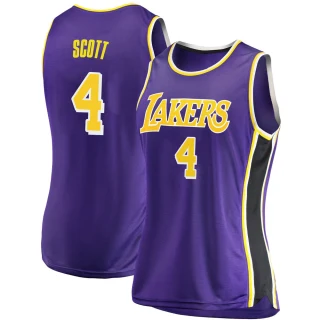 Women's Byron Scott Los Angeles Lakers Purple Swingman 2018/19 Jersey - Statement Edition