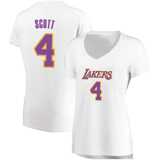 Women's Byron Scott Los Angeles Lakers White Fast Break Jersey - Association Edition