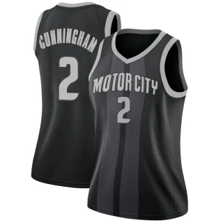 Women's Cade Cunningham Detroit Pistons Black Swingman 2018/19 Jersey - City Edition