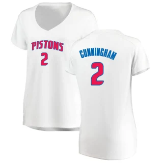 Women's Cade Cunningham Detroit Pistons White Fast Break Jersey - Association Edition
