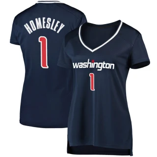 Women's Caleb Homesley Washington Wizards Navy Fast Break Jersey - Statement Edition
