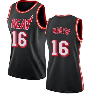 Women's Caleb Martin Miami Heat Black Swingman Fashion Hardwood Classics Jersey