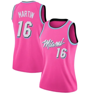 Women's Caleb Martin Miami Heat Pink Swingman 2018/19 Jersey - Earned Edition