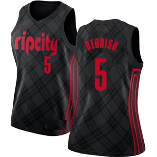 Women's Cam Reddish Portland Trail Blazers Black Swingman Jersey - City Edition