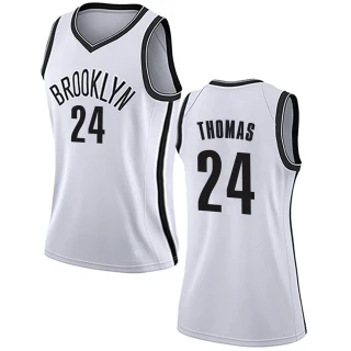 Women's Cam Thomas Brooklyn Nets White Swingman Jersey - Association Edition