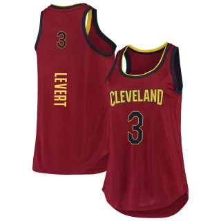 Women's Caris LeVert Cleveland Cavaliers Fast Break Wine 2019/20 Tank Jersey - Icon Edition