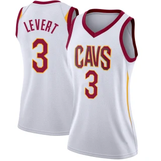 Women's Caris LeVert Cleveland Cavaliers White Swingman Jersey - Association Edition