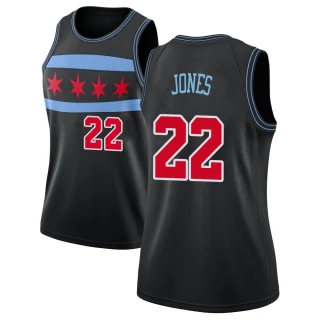 Women's Carlik Jones Chicago Bulls Black Swingman 2018/19 Jersey - City Edition