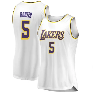 Women's Carlos Boozer Los Angeles Lakers White Swingman 2018/19 Jersey - Association Edition