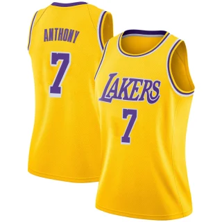 Women's Carmelo Anthony Los Angeles Lakers Gold Swingman 2018/19 Jersey - Icon Edition