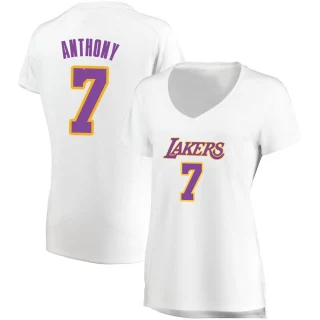 Women's Carmelo Anthony Los Angeles Lakers White Fast Break Jersey - Association Edition