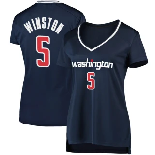Women's Cassius Winston Washington Wizards Navy Fast Break Jersey - Statement Edition