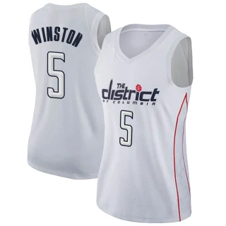Women's Cassius Winston Washington Wizards White Swingman Jersey - City Edition