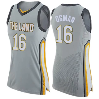 Women's Cedi Osman Cleveland Cavaliers Gray Swingman Jersey - City Edition
