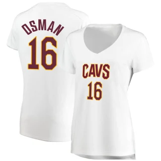 Women's Cedi Osman Cleveland Cavaliers White Fast Break Jersey - Association Edition