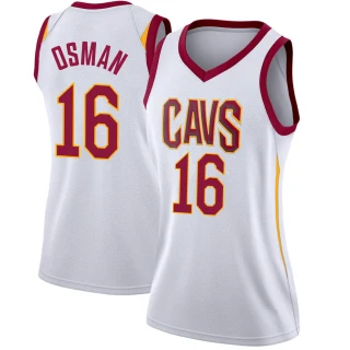 Women's Cedi Osman Cleveland Cavaliers White Swingman Jersey - Association Edition