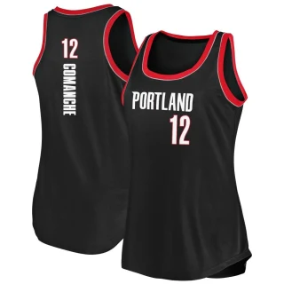 Women's Chance Comanche Portland Trail Blazers Black Fast Break 2020/21 Tank Jersey - Icon Edition