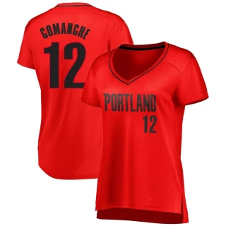 Women's Chance Comanche Portland Trail Blazers Red Fast Break Jersey - Statement Edition