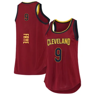 Women's Channing Frye Cleveland Cavaliers Fast Break Wine 2019/20 Tank Jersey - Icon Edition