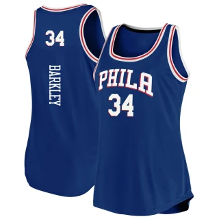 Women's Charles Barkley Philadelphia 76ers Royal Fast Break 2019/20 Tank Jersey - Icon Edition