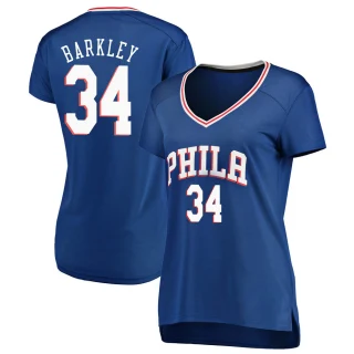 Women's Charles Barkley Philadelphia 76ers Royal Fast Break Jersey - Icon Edition