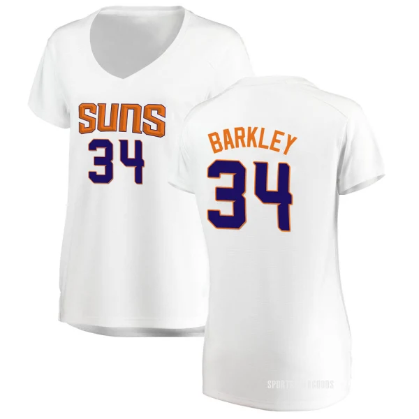 Women's Charles Barkley Phoenix Suns White Fast Break Jersey - Association Edition