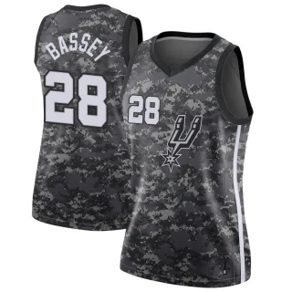 Women's Charles Bassey San Antonio Spurs Black Swingman Jersey - City Edition