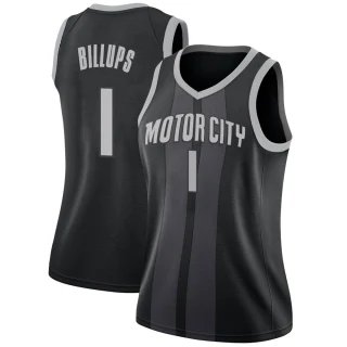 Women's Chauncey Billups Detroit Pistons Black Swingman 2018/19 Jersey - City Edition