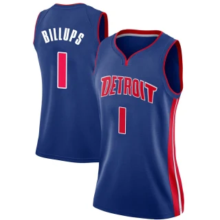 Women's Chauncey Billups Detroit Pistons Blue Swingman Jersey - Icon Edition
