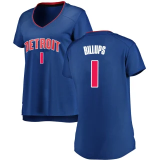 Women's Chauncey Billups Detroit Pistons Royal Fast Break Jersey - Icon Edition